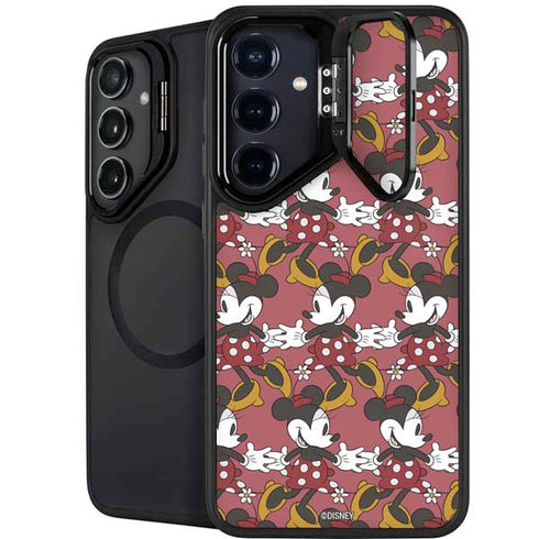 Disney Minnie Mouse Dancing Pattern Galaxy S24 Kickstand Case